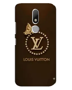 Чехол для Motorola Moto M с картинкой «LV — золотая печать»