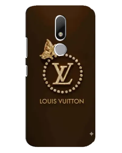 Чехол для Motorola Moto M с картинкой «LV — золотая печать»