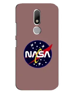 Чехол для Motorola Moto M с картинкой «NASA — ретро космос»