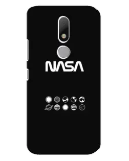 Чехол для Motorola Moto M с картинкой «NASA — технический принт»