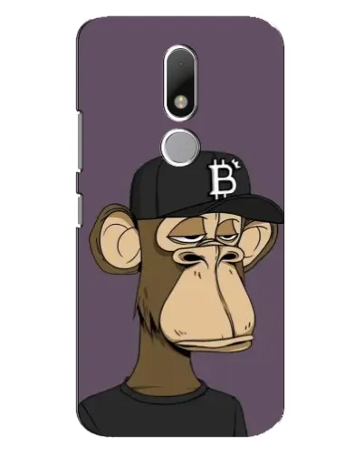 Чехол для Motorola Moto M с картинкой «Bored Ape в кепке»