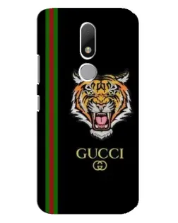 Чехол для Motorola Moto M с картинкой «Тигр Gucci»
