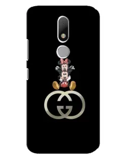 Чехол для Motorola Moto M с картинкой «Минни Маус на лого»