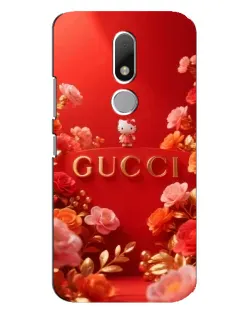 Чехол для Motorola Moto M с картинкой «Gucci — золотой сад»