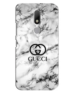 Чехол для Motorola Moto M с картинкой «Gucci — мраморный шик»