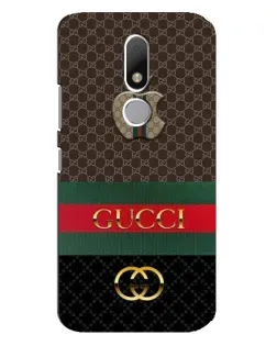 Чехол для Motorola Moto M с картинкой «Gucci — брендированный десерт»