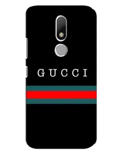 Чехол для Motorola Moto M с картинкой «Gucci — красный пояс»