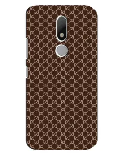 Чехол для Motorola Moto M с картинкой «Gucci — шоколадная сетка»