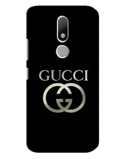 Чехол для Motorola Moto M с картинкой «Gucci — золото на черном»