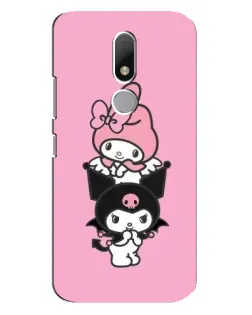 Чехол для Motorola Moto M с картинкой «My Melody и Kuromi»