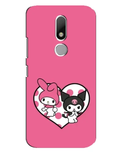 Чехол для Motorola Moto M с картинкой «Kuromi и My Melody»