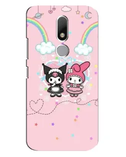 Чехол для Motorola Moto M с картинкой «My Melody и Kuromi»