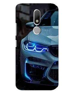 Чехол для Motorola Moto M с картинкой «Взгляд BMW с синими фарами» Чехол для Motorola Moto M с картинкой «Взгляд BMW с синими фарами»