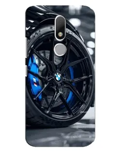 Чехол для Motorola Moto M с картинкой «Колесо BMW вблизи»