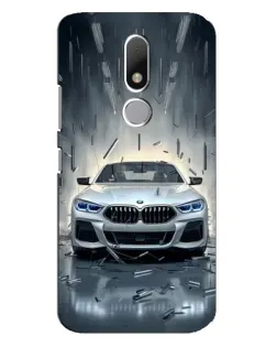Чехол для Motorola Moto M с картинкой «BMW в свете фар»