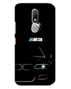 Чехол для Motorola Moto M с картинкой «Минималистичный принт BMW M3»