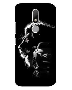 Чехол для Motorola Moto M с картинкой «BMW и лев»