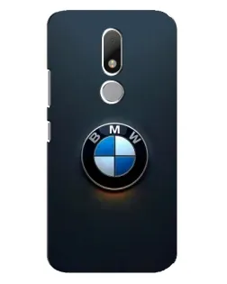 Чехол для Motorola Moto M с картинкой «Логотип BMW — минимализм»