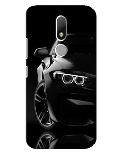 Чохол для Motorola Moto M з картинкою «Чорна BMW — профіль»