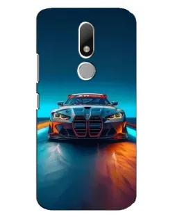 Чохол для Motorola Moto M з картинкою «BMW — вогні неону»