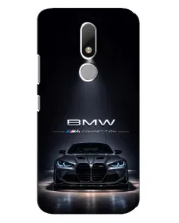 Чохол для Motorola Moto M з картинкою «BMW крізь нічне місто»