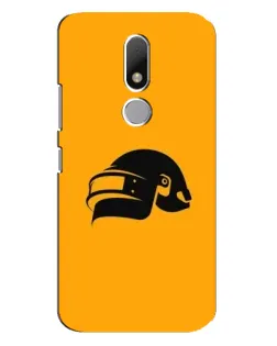 Чехол для Motorola Moto M с картинкой «PUBG — золотой шлем»