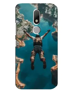 Чехол для Motorola Moto M с картинкой «PUBG — свободное падение»