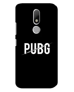 Чехол для Motorola Moto M с картинкой «PUBG — белый логотип»