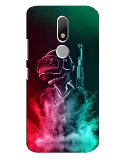 Чехол для Motorola Moto M с картинкой «PUBG — огненный воин»