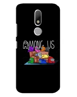 Чехол для Motorola Moto M с картинкой «Логотип Among Us»