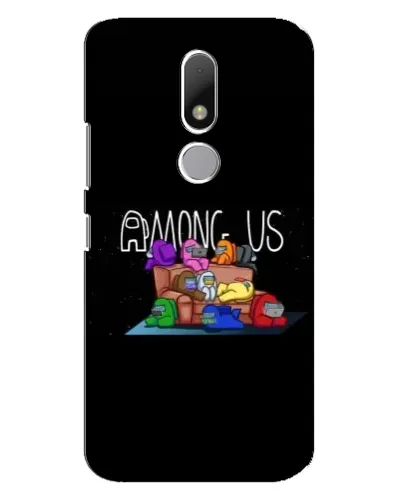 Чехол для Motorola Moto M с картинкой «Логотип Among Us»