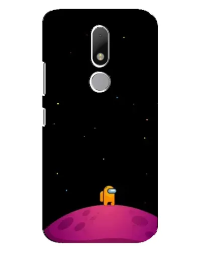 Чехол для Motorola Moto M с картинкой «Одинокий герой на планете»