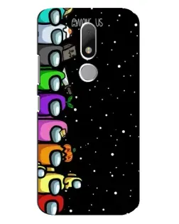 Чехол для Motorola Moto M с картинкой «Команда Among Us»