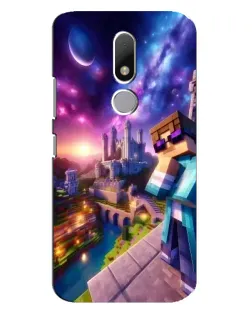 Чехол для Motorola Moto M с картинкой «Стив и космос» Чехол для Motorola Moto M с картинкой «Стив и космос»