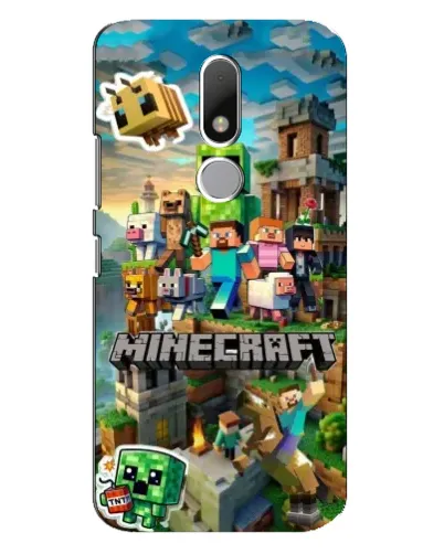 Чехол для Motorola Moto M с картинкой «Замок Minecraft»