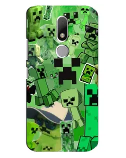 Чехол для Motorola Moto M с картинкой «Криперы Minecraft» Чехол для Motorola Moto M с картинкой «Криперы Minecraft»