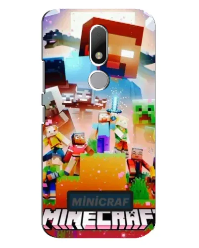Чехол для Motorola Moto M с картинкой «Minecraft герои игры»