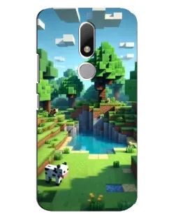 Чехол для Motorola Moto M с картинкой «Minecraft летний день»