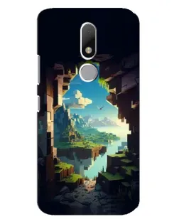 Чехол для Motorola Moto M с картинкой «Вид из пещеры»