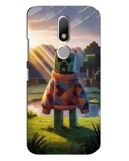 Чехол для Motorola Moto M с картинкой «Крипер в свитере»