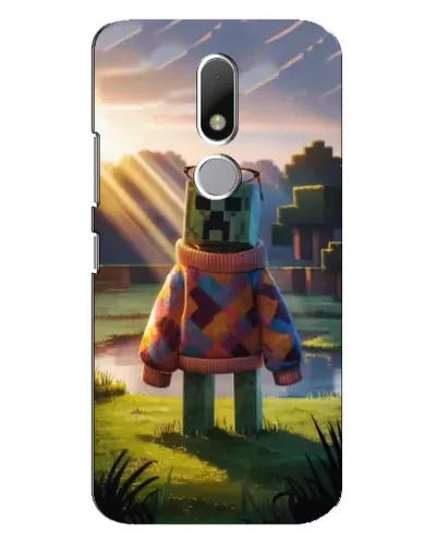 Чехол для Motorola Moto M с картинкой «Крипер в свитере»