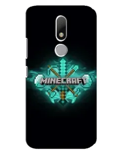 Чехол для Motorola Moto M с картинкой «Minecraft Diamond лого»