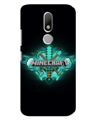 Чехол для Motorola Moto M с картинкой «Minecraft Diamond лого»