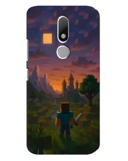 Чехол для Motorola Moto M с картинкой «Стив у башни»