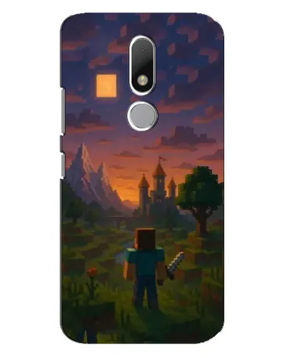 Чехол для Motorola Moto M с картинкой «Стив у башни»