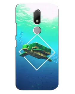 Чохол для Motorola Moto M з картинкою «Черепаха Minecraft»
