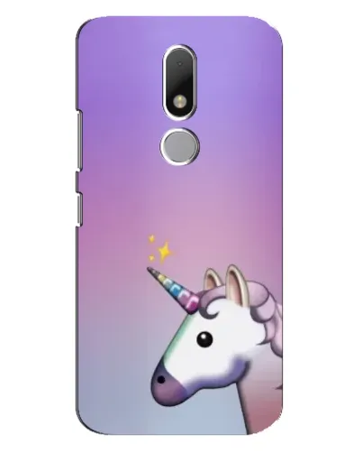 Чехол для Motorola Moto M с картинкой «Единорог градиент»