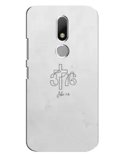 Чехол для Motorola Moto M с картинкой «Иоанна 3:16 Крест» Чехол для Motorola Moto M с картинкой «Иоанна 3:16 Крест»