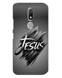Чехол для Motorola Moto M с картинкой «Надпись Jesus Graffiti»