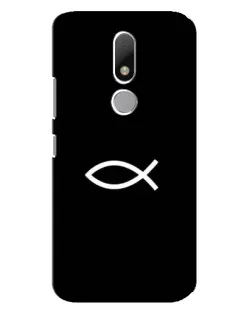 Чехол для Motorola Moto M с картинкой «Символ рыбы Jesus»